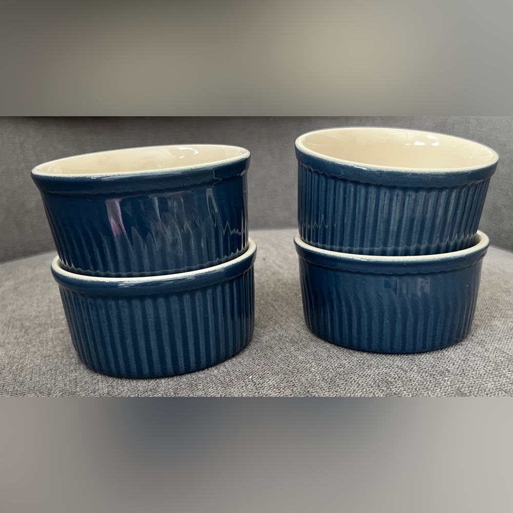 Emile Henry Ramekins blue